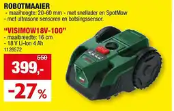 Hubo ROBOTMAAIER “VISIMOW18V-100” aanbieding