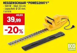 Hubo HEGGENSCHAAR “POWEG20071” aanbieding