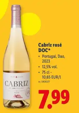 Lidl Cabriz rosé DOC aanbieding
