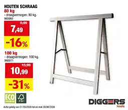 Hubo HOUTEN SCHRAAG 80 kg aanbieding
