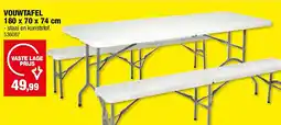 Hubo VOUWTAFEL 180 x 70 x 74 cm aanbieding