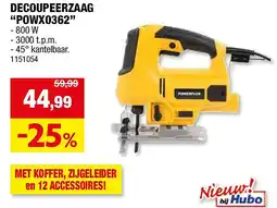 Hubo DECOUPEERZAAG “POWX0362” aanbieding