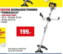 Hubo BENZINE BOSMAAIER/TRIMMER “POWXG30415” aanbieding