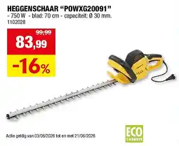 Hubo HEGGENSCHAAR “POWXG20091” aanbieding