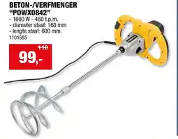 Hubo BETON-/VERFMENGER “POWX0842” aanbieding