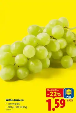 Lidl Witte druiven aanbieding