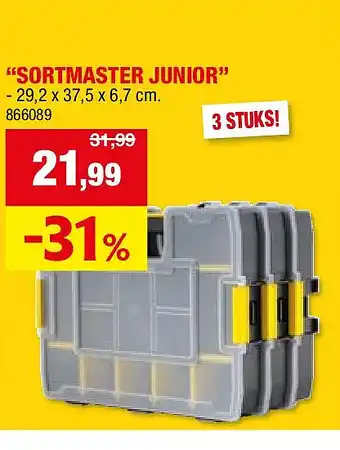Hubo ORGANISER “SORTMASTER JUNIOR” aanbieding