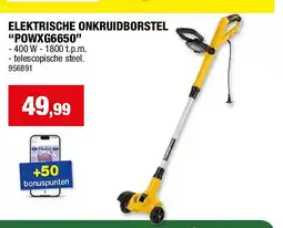 Hubo ELEKTRISCHE ONKRUIDBORSTEL “POWXG6650” aanbieding