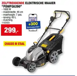 Hubo ZELFTREKKENDE ELEKTRISCHE MAAIER “POWPG6290” aanbieding