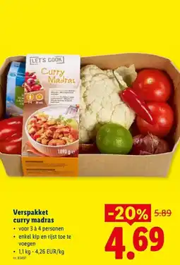 Lidl curry madras aanbieding