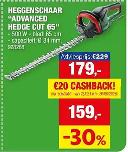 Hubo HEGGENSCHAAR “ADVANCED HEDGE CUT 65” aanbieding