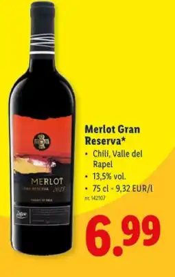 Lidl Merlot Gran Reserva aanbieding