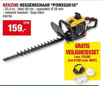 Hubo BENZINE HEGGENSCHAAR “POWXG2018” aanbieding