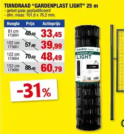 Hubo TUINDRAAD “GARDENPLAST LIGHT” 25 m aanbieding