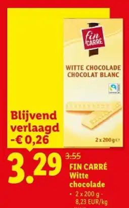 Lidl Witte chocolade aanbieding