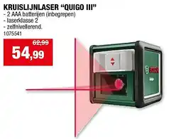 Hubo KRUISLIJNLASER “QUIGO III” aanbieding
