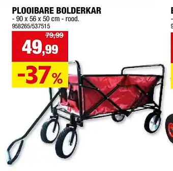 Hubo PLOOIBARE BOLDERKAR aanbieding