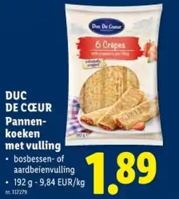 Lidl Pannenkoeken met vulling aanbieding
