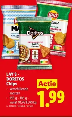 Lidl LAY'SDORITOS Chips aanbieding