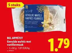 Lidl Gevulde wafels met vanillesmaak aanbieding
