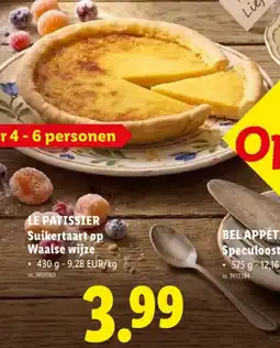 Lidl Suikertaart op Waalse wijze aanbieding