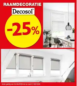 Hubo RAAMDECORATIE aanbieding