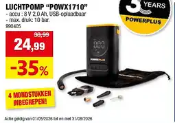Hubo LUCHTPOMP “POWX1710” aanbieding