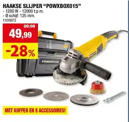 Hubo HAAKSE SLIJPER “POWXBOX015” aanbieding