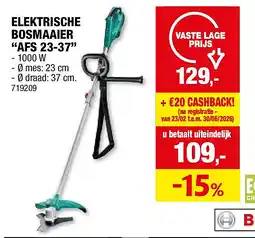 Hubo ELEKTRISCHE BOSMAAIER “AFS 23-37” aanbieding