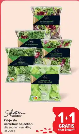 Carrefour Zakje sla Carrefour Selection aanbieding