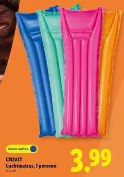 Lidl Luchtmatras, 1 persoon aanbieding