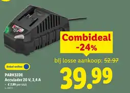 Lidl Acculader 20 V, 2,4 A aanbieding
