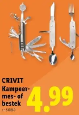 Lidl Kampeer-mes- of bestek aanbieding