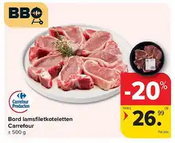 Carrefour Bord lamsfi letkoteletten Carrefour aanbieding