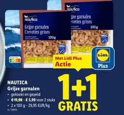 Lidl Grijze garnalen aanbieding