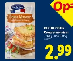 Lidl Croque-monsieur aanbieding