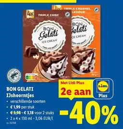 Lidl IJshoorntjes aanbieding