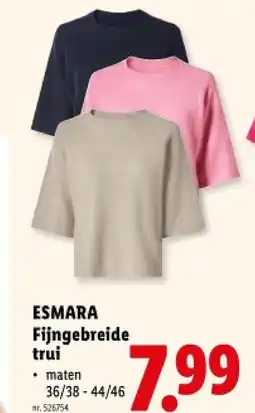 Lidl Fijngebreide trui aanbieding