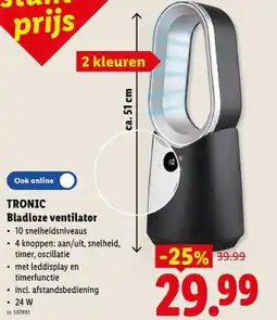 Lidl Bladloze ventilator aanbieding