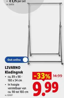 Lidl Kledingrek aanbieding