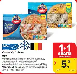 Carrefour Captain’s Cuisine Iglo aanbieding