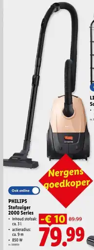 Lidl Stofzuiger 2000 Series aanbieding