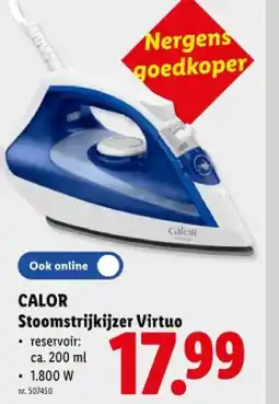Lidl Stoomstrijkijzer Virtuo aanbieding