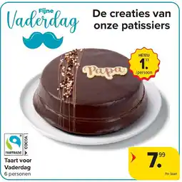 Carrefour Taart voor Vaderdag aanbieding