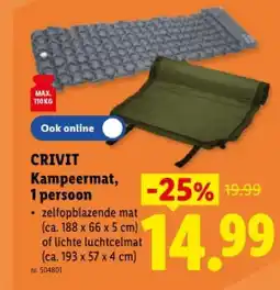 Lidl Kampeermat, 1 persoon aanbieding