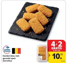Carrefour Cordon bleu met gerookt spek Carrefour aanbieding