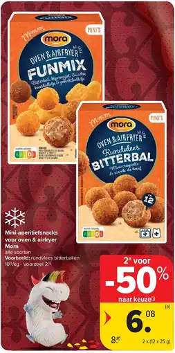 Carrefour Mini-aperitiefsnacks voor oven & airfryer Mora alle so aanbieding
