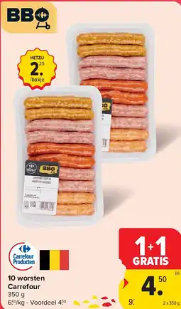 Carrefour 10 worsten Carrefour aanbieding