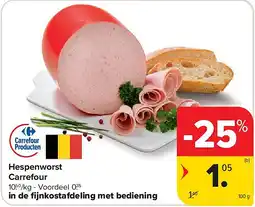 Carrefour Hespenworst Carrefour aanbieding