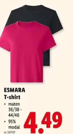 Lidl T-shirt aanbieding